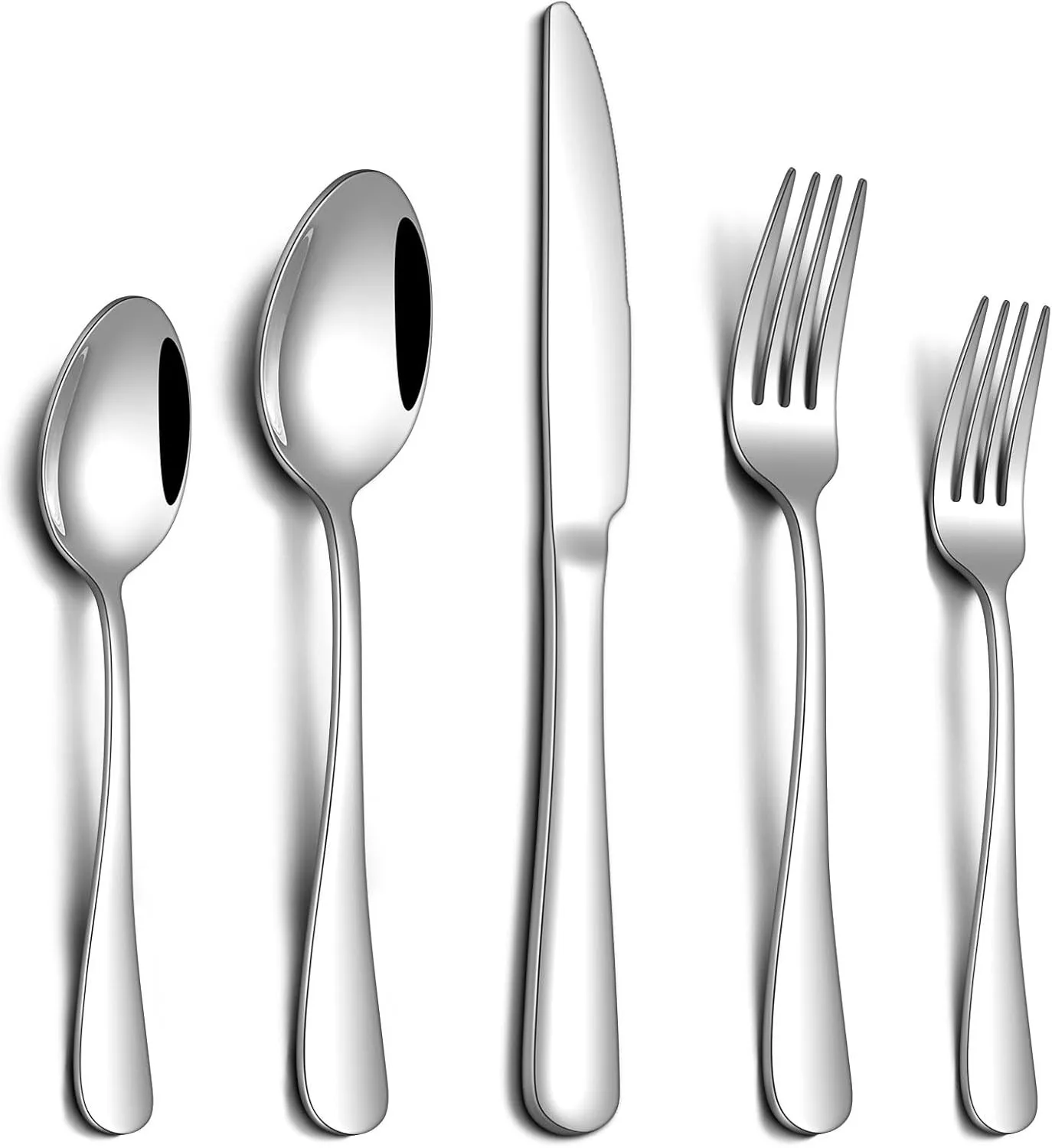 

20 Piece Silverware Set Stainless Steel Flatware Set 4 Food Grade Novelty