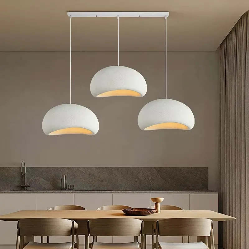 

Nordic Wabi Sabi 3 Light Led Pendant Lights Dining Room Minimalism E27 Suspend Lamp For Bar Modern Lustre Hanging Lamp Fixtures