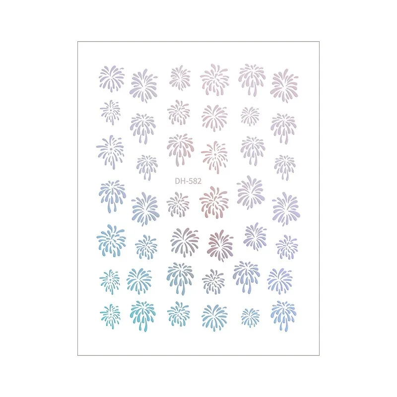 New 3D Internet Celebrity Hot-Selling Nail Stickers Self-Adhesive Nail Decoration Wholesale DH-582