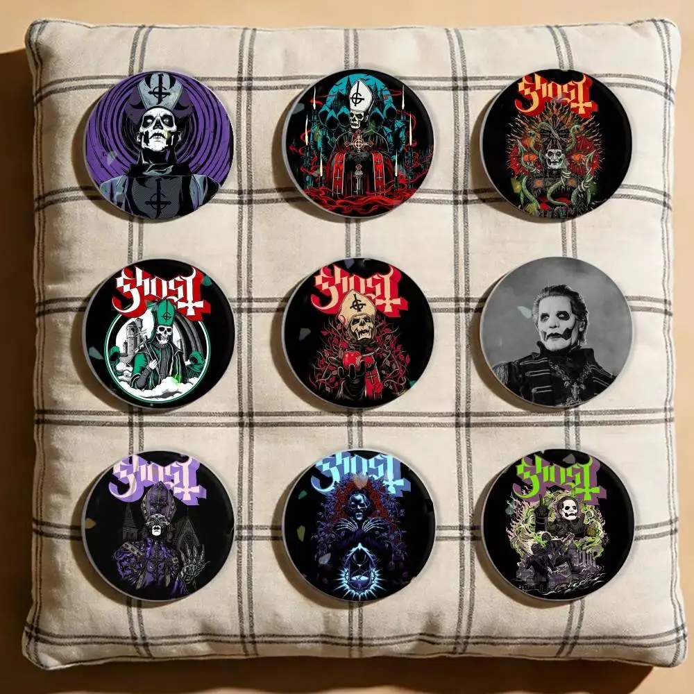 

Cool Rock Band Ghost Laser Badge Creative Pins Brooch for Bag Clothes Hat Decor Gifts Fans Collect