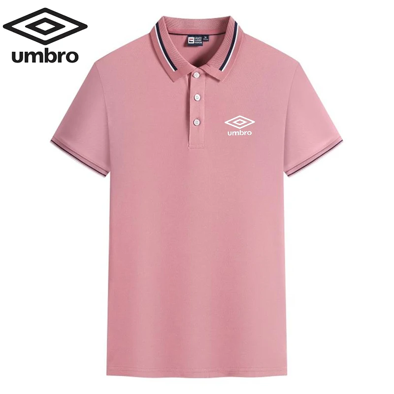 Embroidery Umbro New Summer Polo Shirt Men Hot High Quality Men's Short Sleeve Top Business Casual Polo-shirt for Men