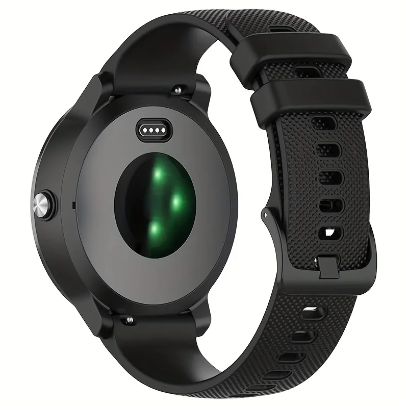 Uhrenarmbänder für Garmin Venu 4/3/2/2s, Silikon, 18 mm, 20 mm, 22 mm, Uhrenarmband für Garmin Vivoactive 6/5/4/3/Forerunner 245 Band – Detail 4