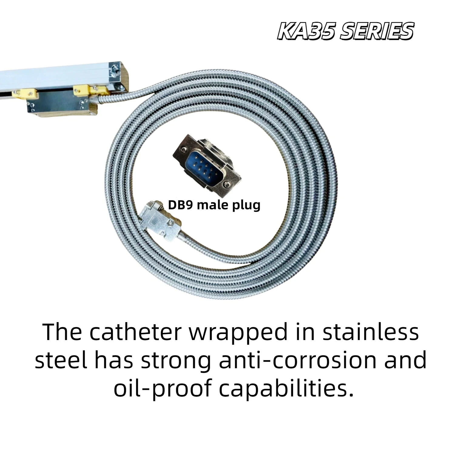 KA35 Alta precisione 0,005 mm (5μm) TTL DRO 100 150 200 250 300 350 400 mm Encoder ottico a scala lineare sottile Righello per reticolo ottico