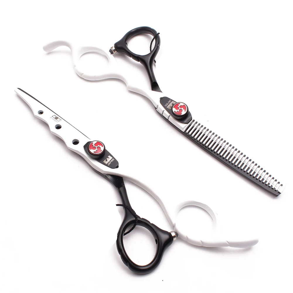 Professional Hair Scissors Straight Thinning Shears Sharp Precision Blades Salon Barber Stylist Japanese Steel Easy Grip 10 1019
