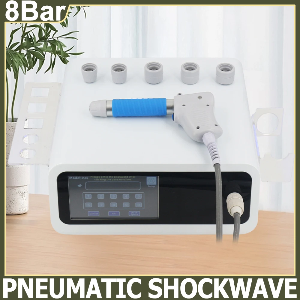 

Pneumatic Shockwave Machine 8Bar Relieve Body Pain For ED Treatment Professional Shock Wave Therapy Machine Relaxation Massager