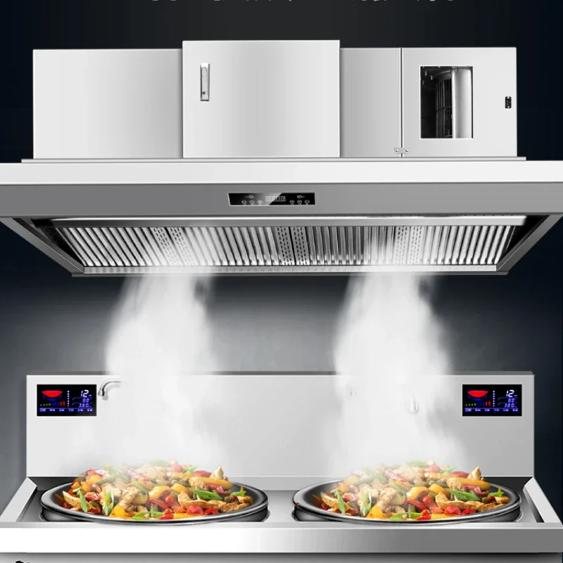 Commercial kitchen range hood purification machine