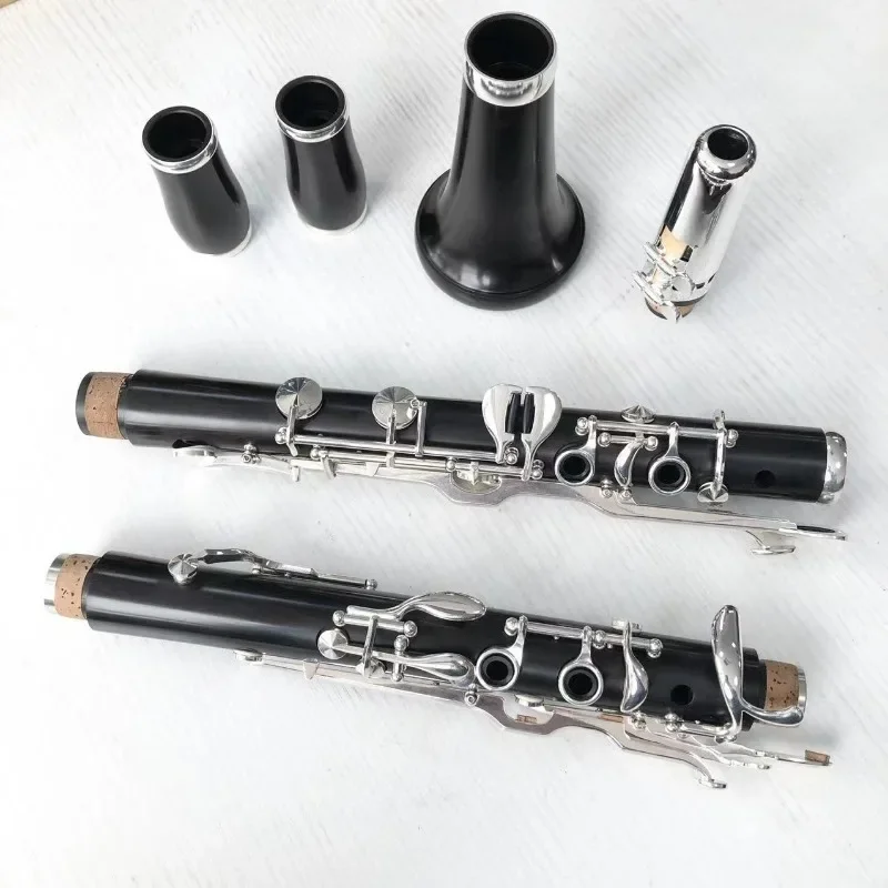 

Professional G Ebony Silver Plated Clarinet with Copper Rings