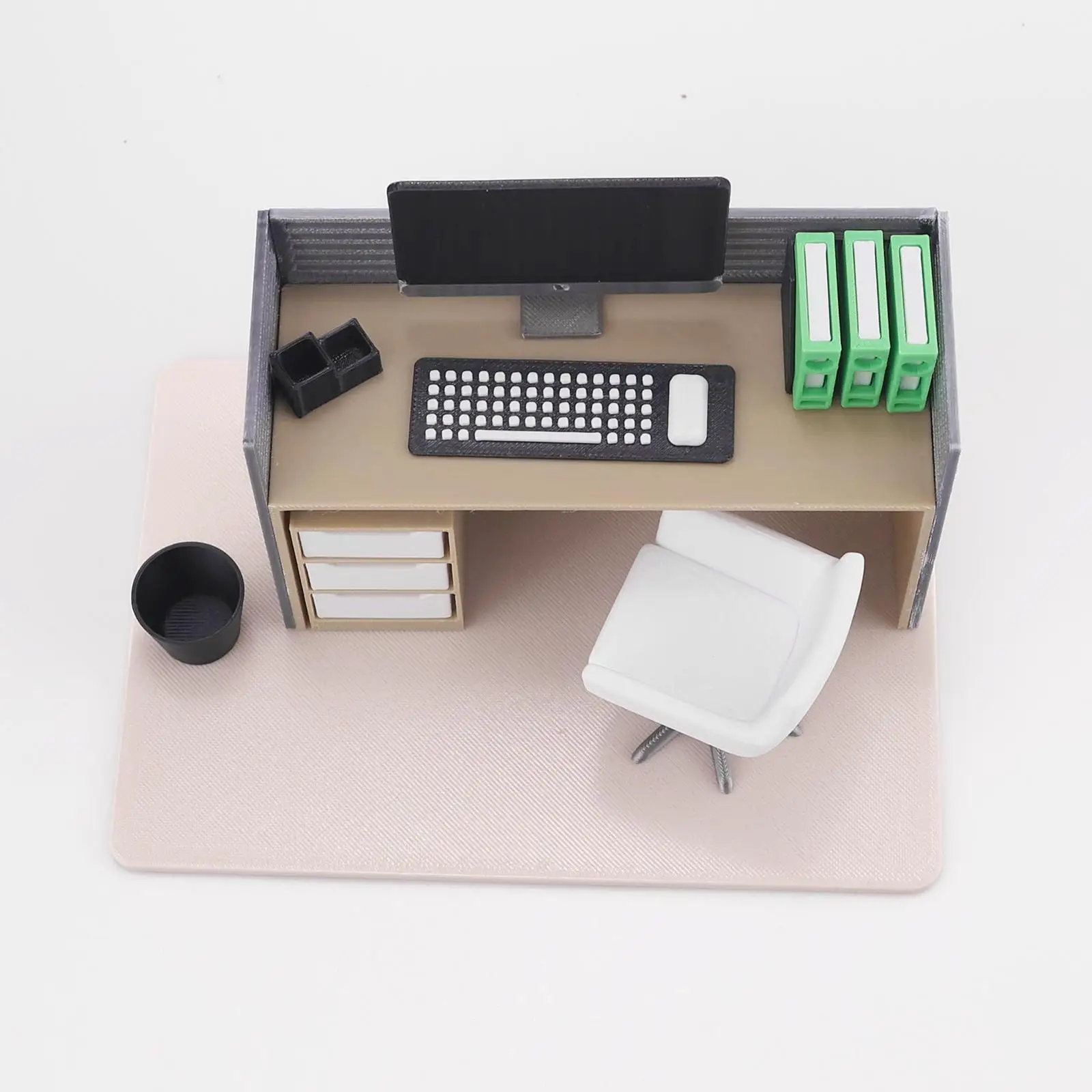 Desk Decoration Miniature Accessories Set 1 12 Scale Office Table for Dollhouse Miniature Collection
