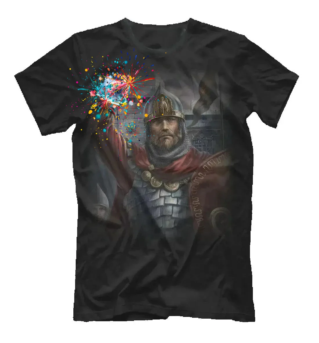 Russian Prince Slavs Orthodox Holy Russia T-Shirt 100% Cotton O-Neck Summer Short Sleeve Casual Mens T-shirt Size S-3XL