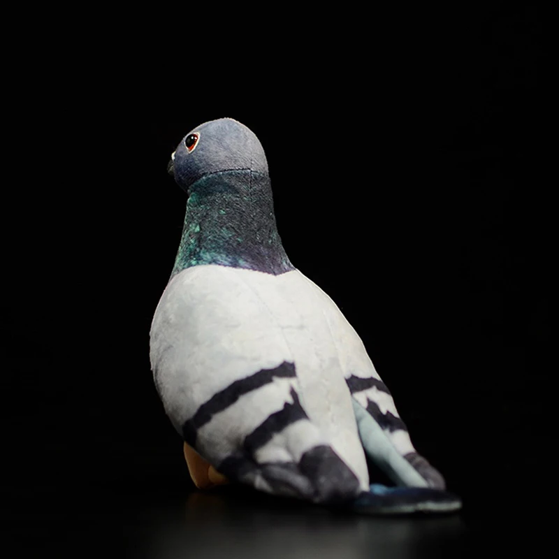 Peluche pigeons gris, blanc, rock, colombes de la paix, petite lettre, modèle oiseau, cadeau pour enfants