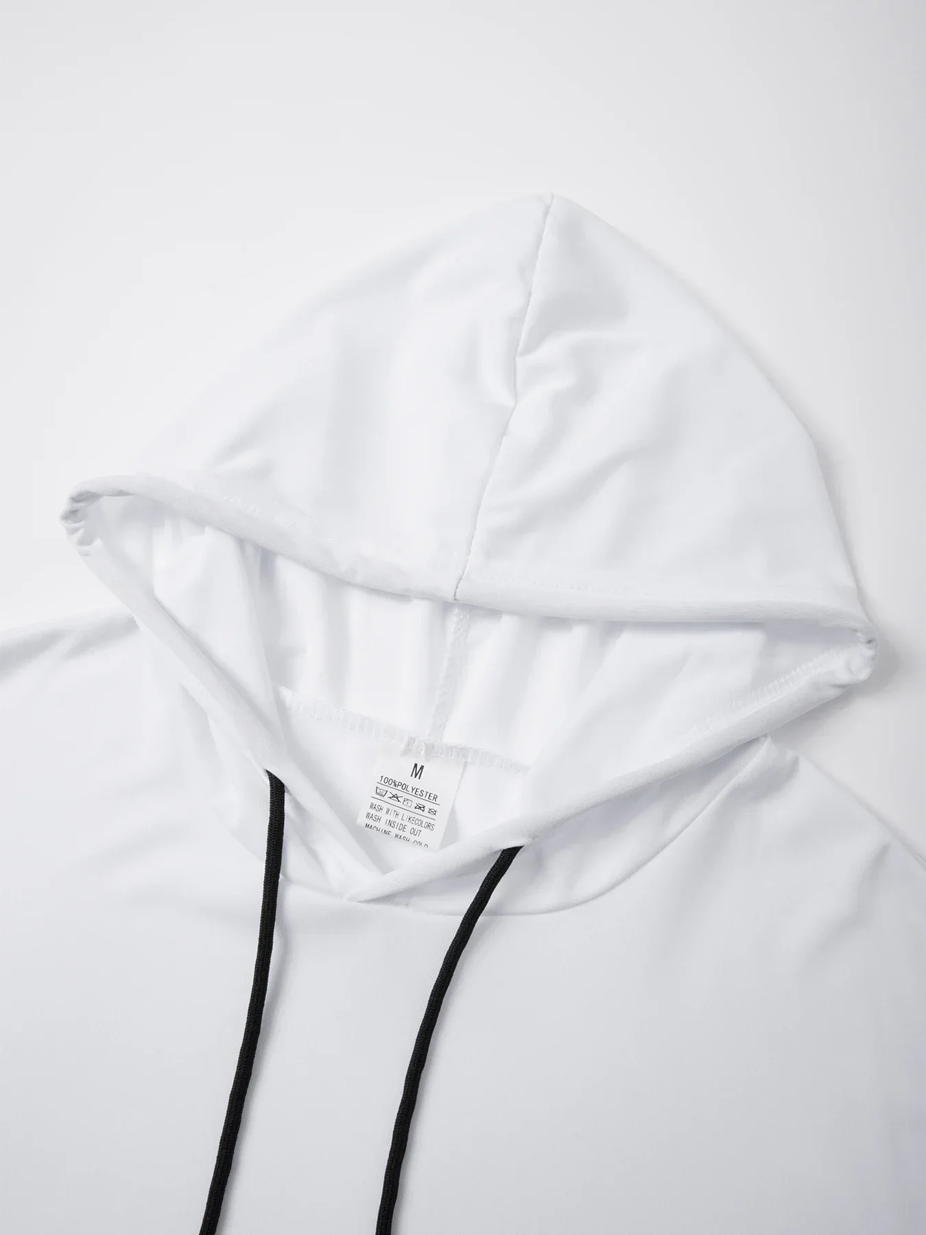 Trendiger und modischer, dünner Stil für Herren, atmungsaktiv, locker, Outdoor, Laufen, lässig, Top, Sport, kurzärmelig, T-Shirt mit Kapuze – Detail 14