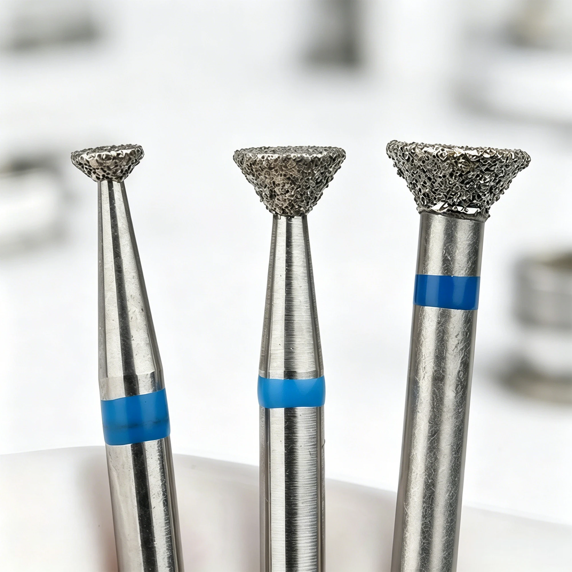 3Pcs Set Nail Art Polishing Head Dead Skin Removal Tungsten Carbide Glue Overflow Rotary File Electric Nail Drill Tools
