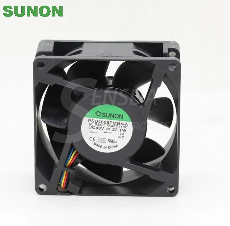 

For Sunon PSD4808PMBX-A 80*80*38MM 80mm DC 48V 22.1W Server Square inverter axial cooling Fans