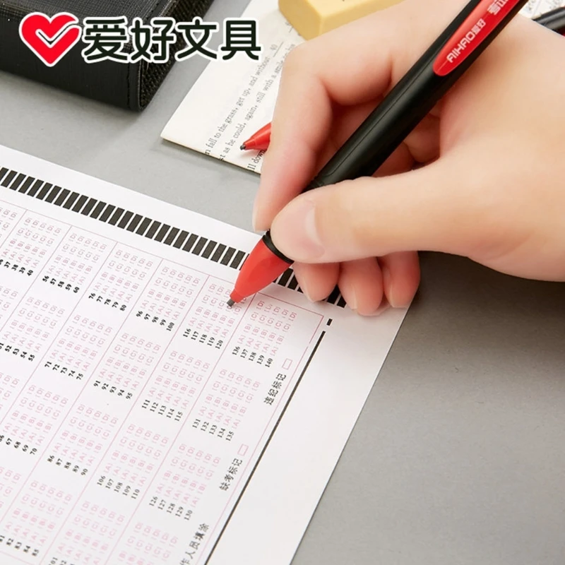 2B قلم رصاص ميكانيكي للامتحان مع عبوات قلم رصاص ملحق للامتحان مع ممحاة