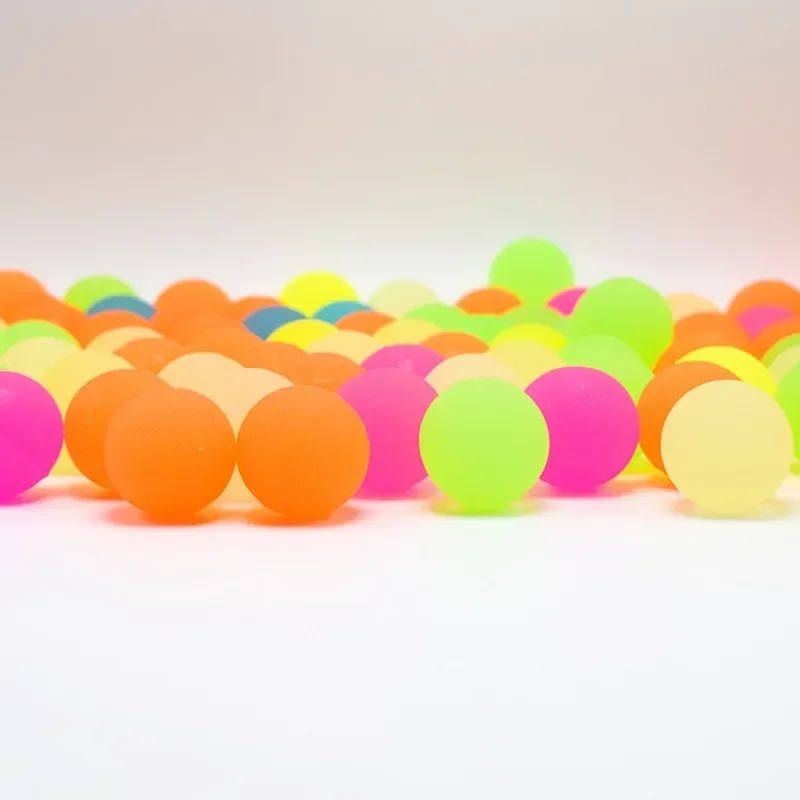 Lot High Bounce Toy Balls Kids Gift Party Favor Decoration Kids Bouncing Ball Pattern Soild Color Two-color Bounce Ball