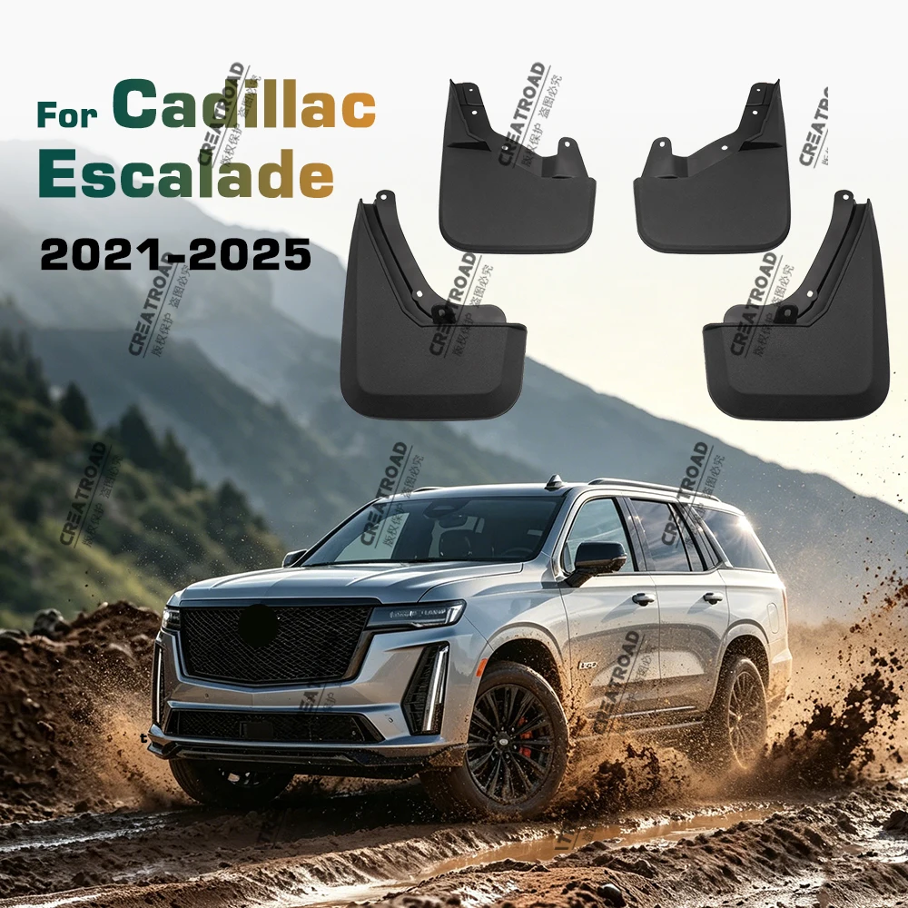 Schmutzfänger für Cadillac Escalade 2021 2022 2023-2025 Kotflügel Spritzschutz Schmutzfänger Autozubehör