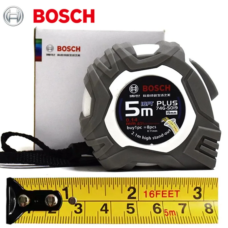 

Bosch 5M Thickened Tape Measure Telescopic Soft Ruler Stainless Steel Diy Work Measuring Tools Portable Steel Tape Measure
