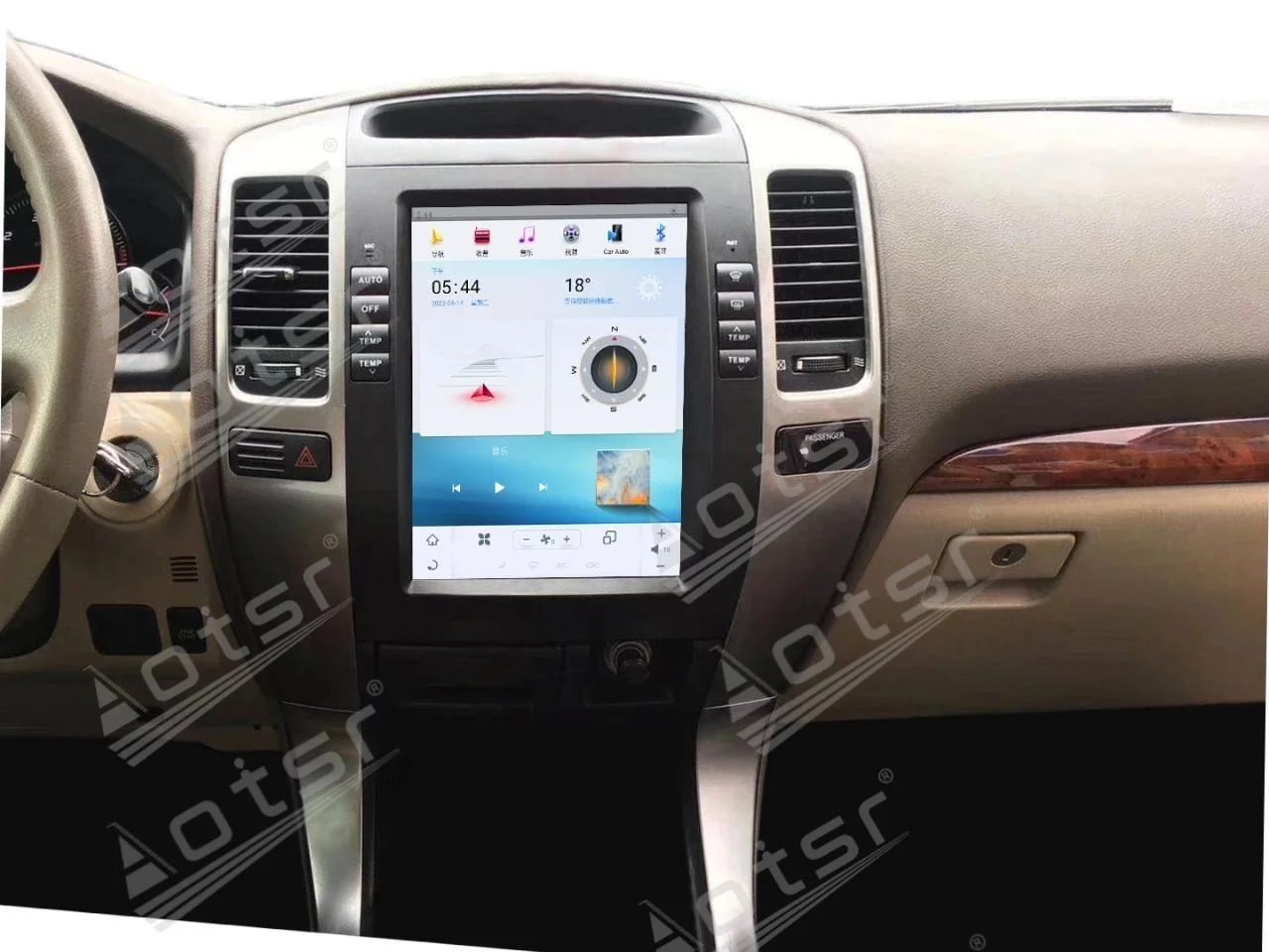 Qualcomm For Toyota Prado 2002~2009 Android Car Radio Stereo Automotive Multimedia Player GPS Navigation Carplay WIFI Head Unit