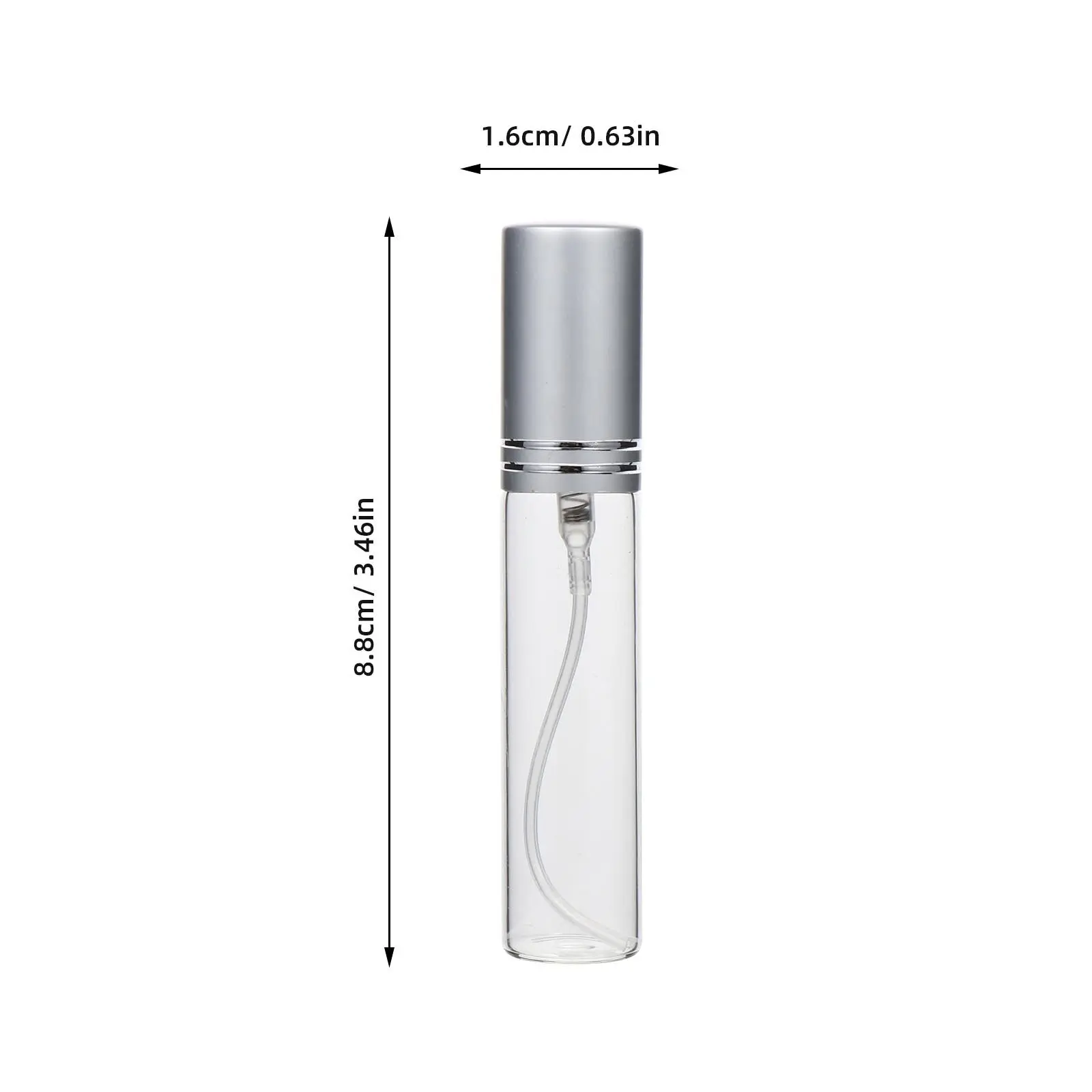 6Pcs Premium Portable Perfume Spray Bottles Lightweight Leakproof Travel Refillable Fine Mist Dispenser Hand Press Bottle Empty view 2