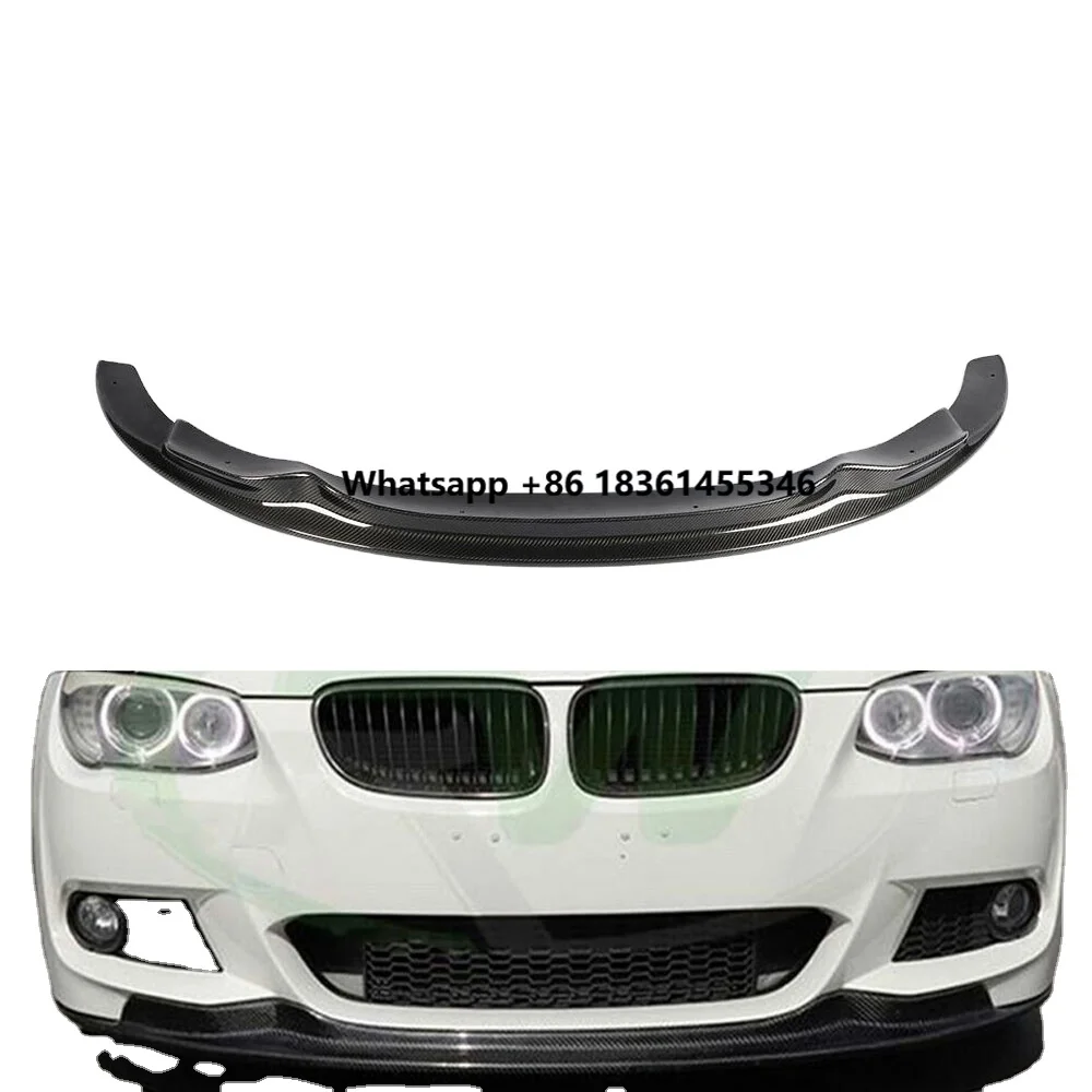 

for 3 Series E92 LCI 325i 335i M Tech 2010 - 2012 Carbon Fiber Front Bumper Lip Splitter Spoiler