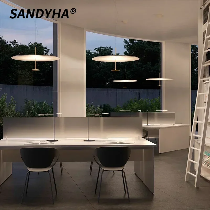 

SANDYHA Modern Minimalist Restaurant Bar Counter Pendent Lamp Creative Personality Bedroom Parlor Window Decoration Chandelier