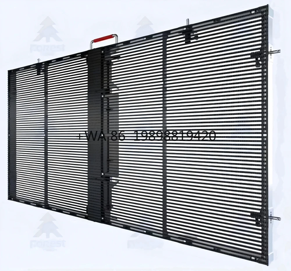 Customized Indoor Transparent LED Display Screen 1000x1000mm P3.9-7.8 Resolution 1000-4000cd Brightness