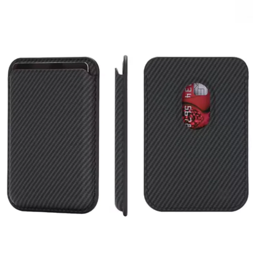 

Luxury magnetic leather wallet case suitable for iPhone 13 17 16 14 Pro Max 15 Pro S25 carbon fiber card case phone case