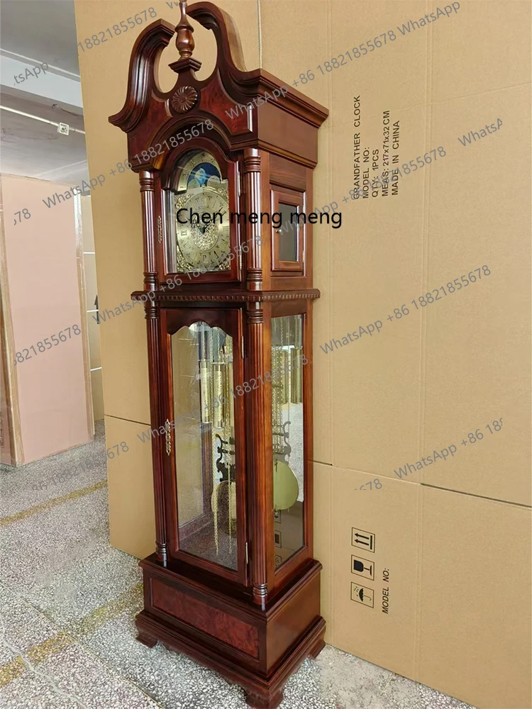

Eight-tone movement floor clock living room European mechanical floor clock Chinese retro pendulum clock
