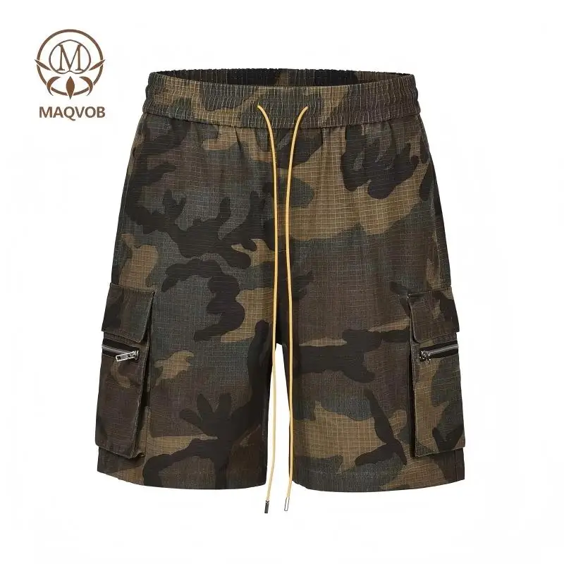 MAQVOB EU US Size High Quality Luxury Apparel Windproof Camouflage Shorts with Muti Pockets