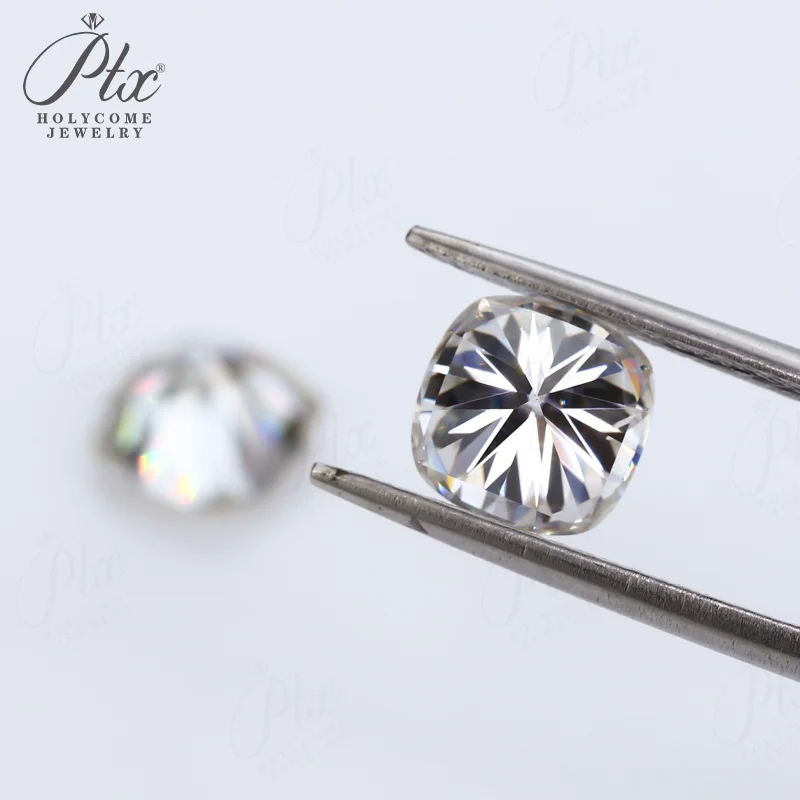 Moissanit-Stein, Kissenförmiger Schliff, D-Farbe, VVS1-Reinheit, mit Gutachten, besteht den Diamanttester, DIY-Ring, Halskette, Ohrringe, Hauptmaterialien – Detail 15