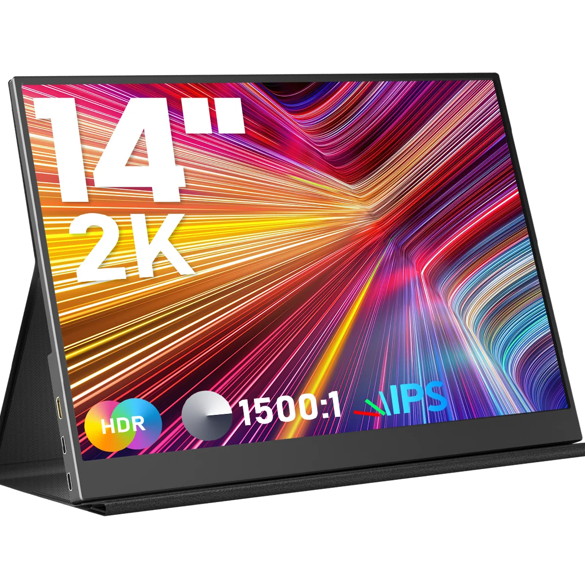 Amoudo 14 Polegada extensor de tela do portátil 2160*1440p ips monitor portátil com porta usb-c hdmi para windows mac switch ps5 xbox