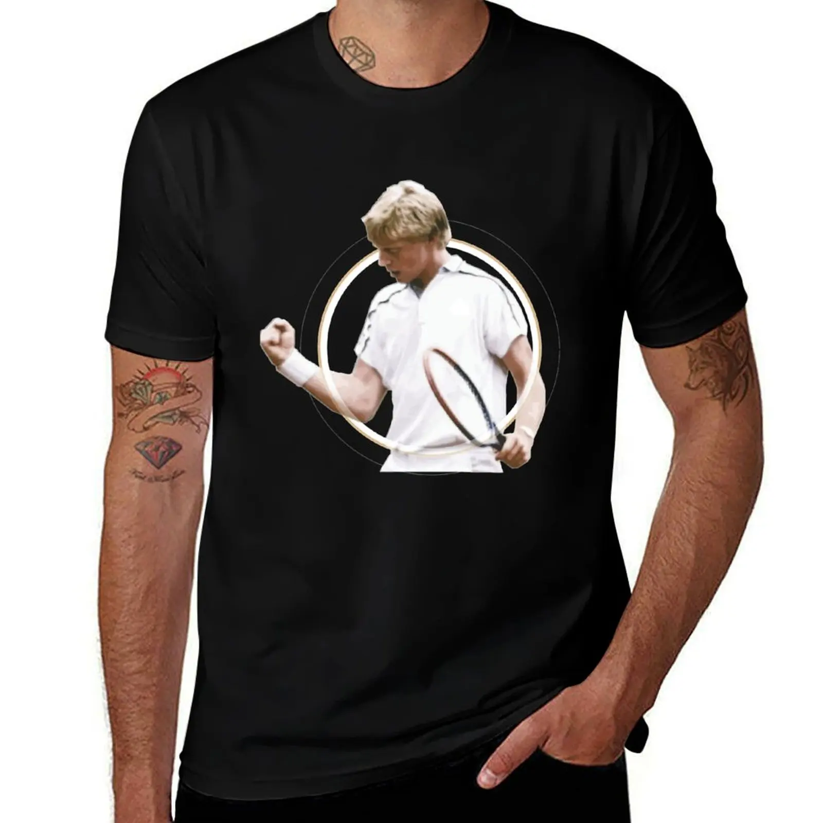 Boris Becker, 1985 T-Shirt Classic Graphic Short Sleeve Top T-Shirt
