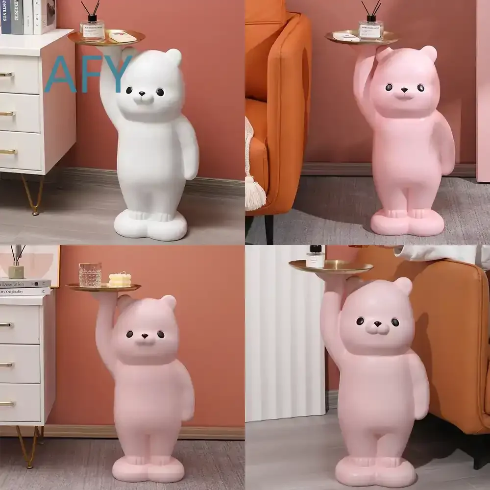 Resin Animal Floor Ornament Figurines for Living Room Home Decoration Accessories for Interior Statues Sculptures Home Decor