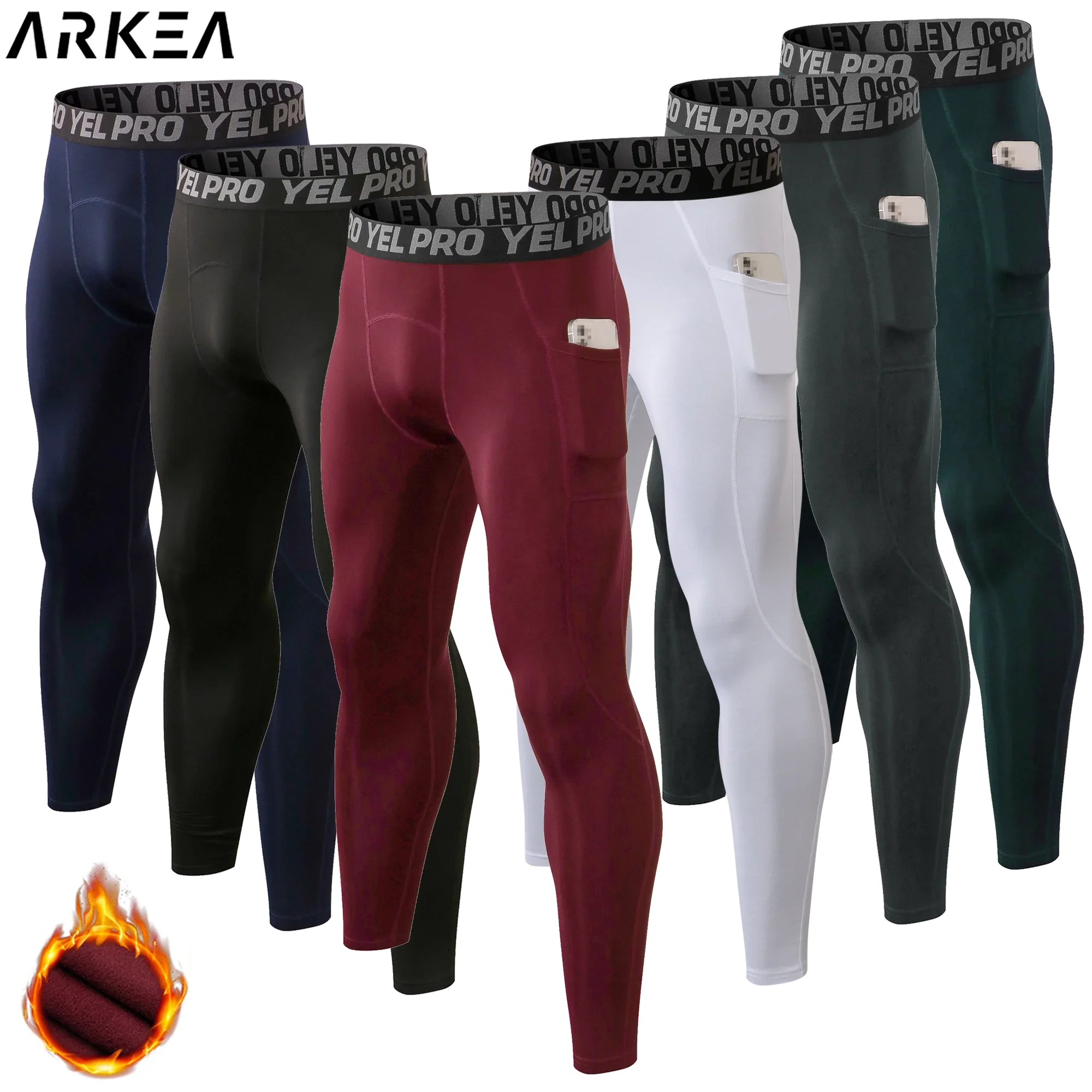 Leggings de compressão para homens, roupas esportivas, calças de treino para jogging, calças de ioga, calças justas de treinamento, corrida, inverno