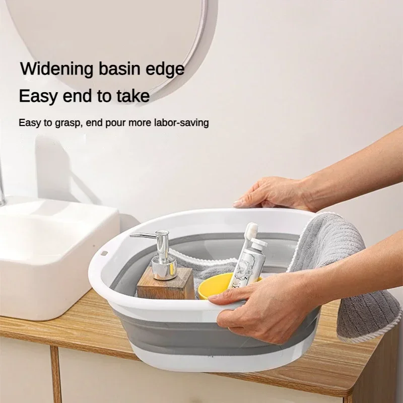 Lavabo plegable multiusos, lavabo plegable colgante ligero para fregadero de Camping y herramienta de limpieza de fregaderos RV