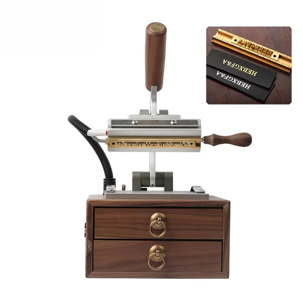 Manual Desktop Hot Foil Stamping Machine Permanent Imprints on Leather, Paper, Wedding Invitations and DIY Crafts