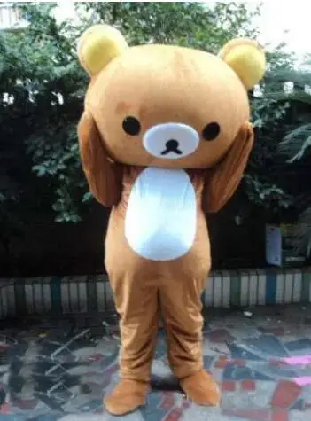 New Adult Cartoon Brown Bear Mascot Costume Cosplay Mascotte Fancy Dress Character Carnival Christmas Celebration Mascot Costume