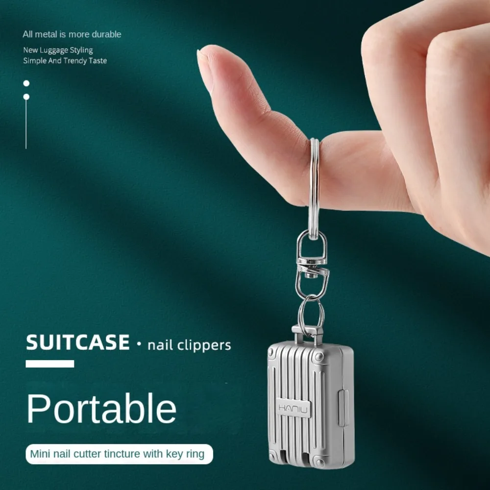 جديد الفولاذ المقاوم للصدأ أظافر المقص المعادن المحمولة البسيطة مسمار المقص تقليم الأظافر طوي الأمتعة مقصورة المفاتيح