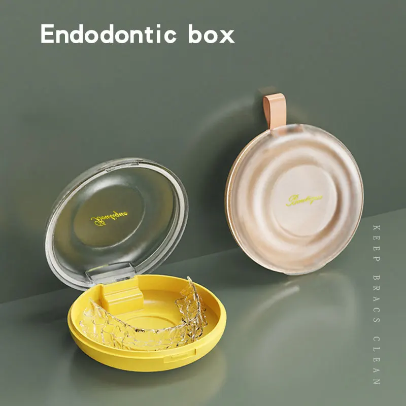 

Orthodontic Dental Retainer Box Denture Storage Container Holder Braces Box