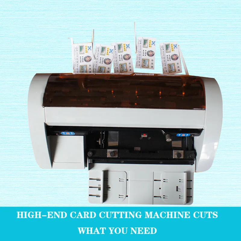 SSB-001 Desktop Business Card Cutting Machine 220V/80W Electric Cutting Card Anti-cutting Oblique Self-grinding