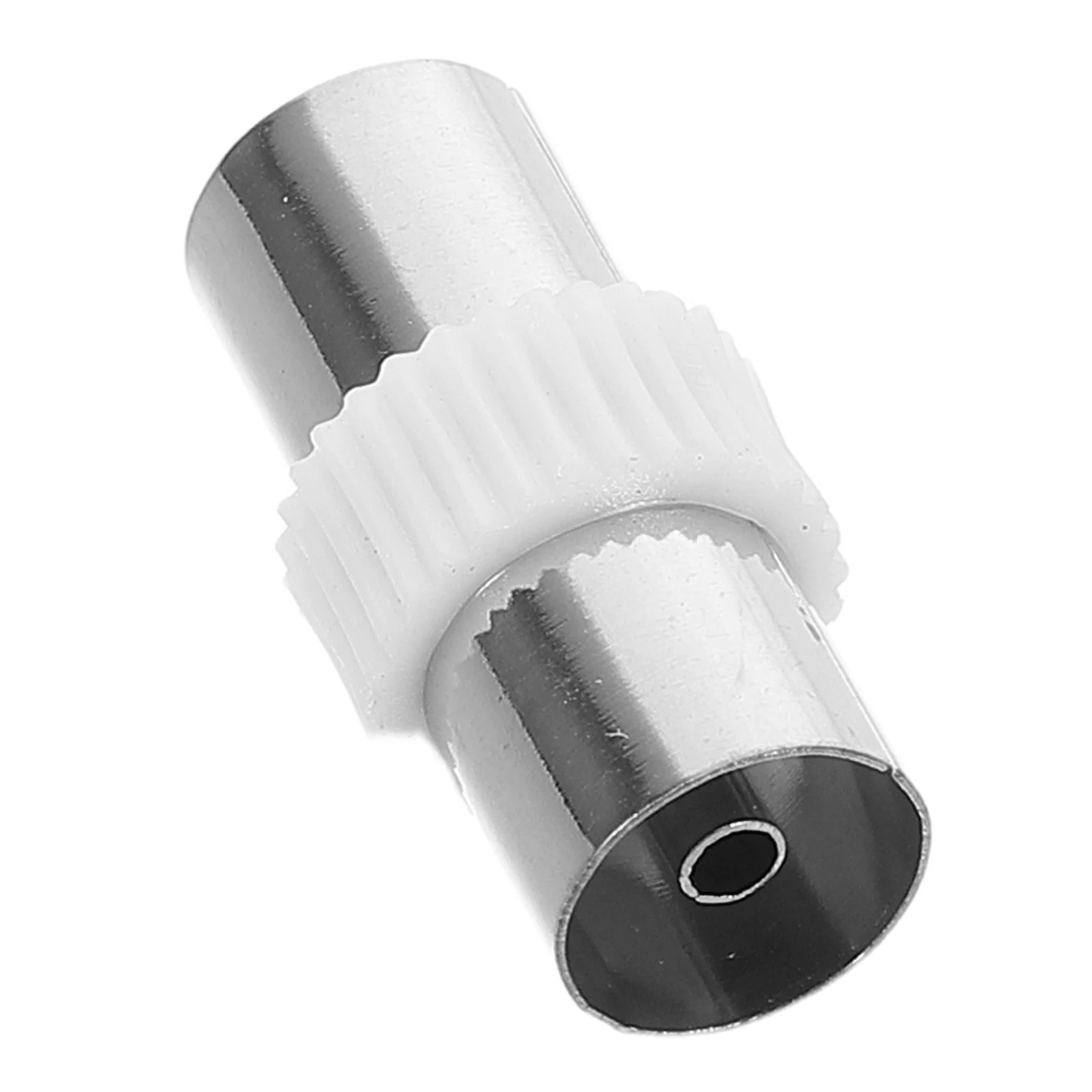1pcs Female To Female Coaxial Adapter For Antenna Connection Durable Iron Plastic Material Coax Connector Aerial Socket
