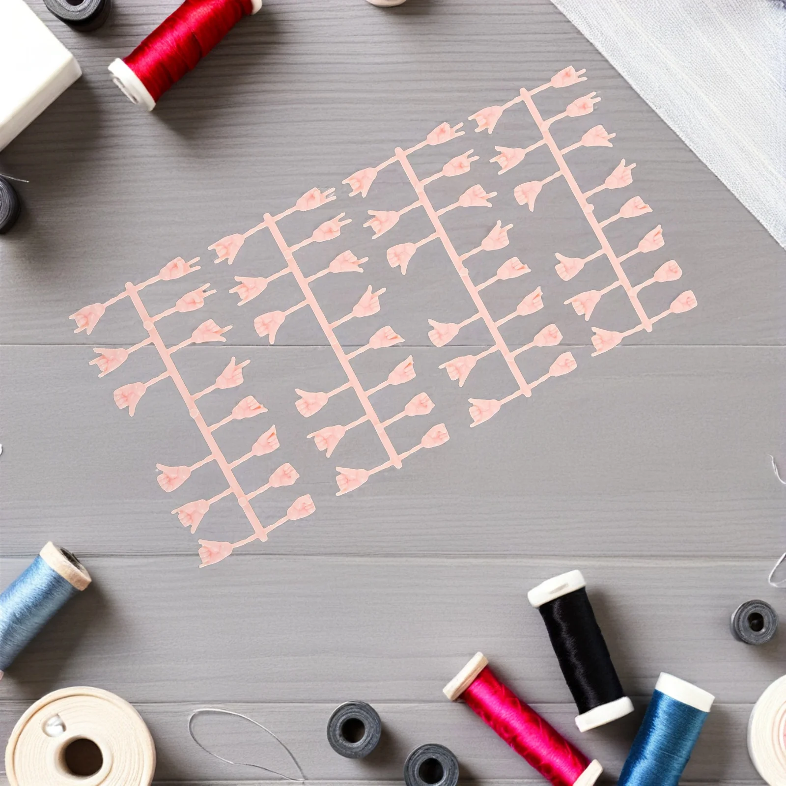 

4Sets Mini Hands Small Plastic Parts Realistic Accessories for DIY Craft Hands Replacement and Puppet Making