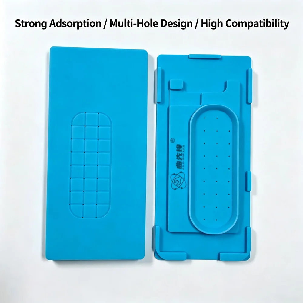 Blue Reverse LCD Separation Silicone Mat Vacuum Adsorption Heat Resistant Pad For Mobile Phone Screen Reverse Separate Repair