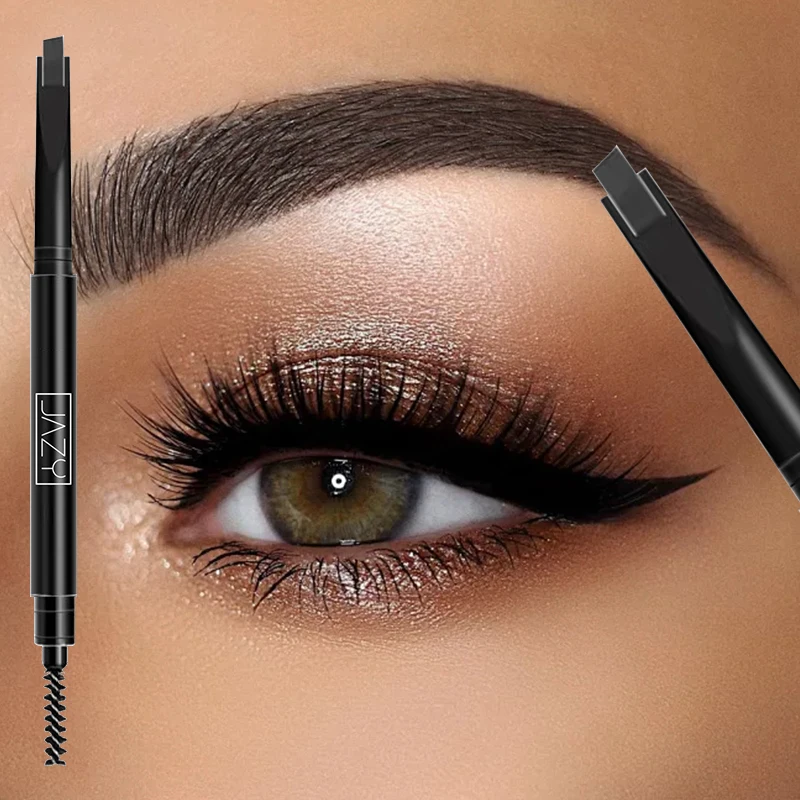 Ultra-fine double-ended eyebrow pencil, waterproof and sweat-proof, long-lasting, not easy to smudge, each eyebrow is distinct