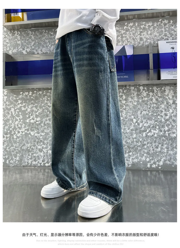 Street-Style Kinder-Jeans mit Bunten Prints für Teenager-Mädchen, Modische Hip-Hop-Tanz-Jeans, Trendige Hiphop-Denim-Hosen für Kinder – Detail 2