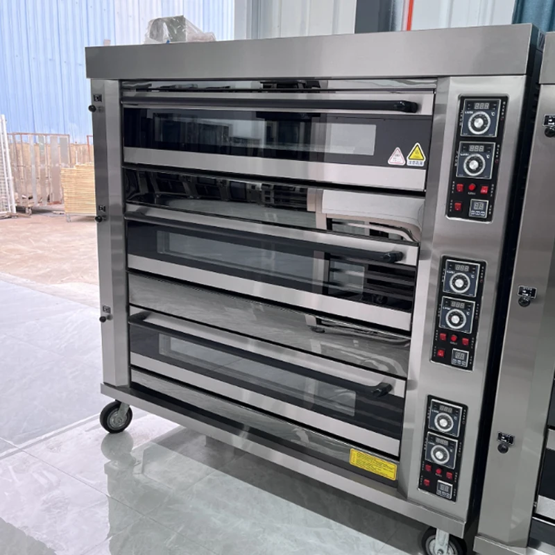 Oven Gas Commercial Removable Two/Three Layer Food Processors Pizza Cake Bread Equipment Bakery Large Furnace