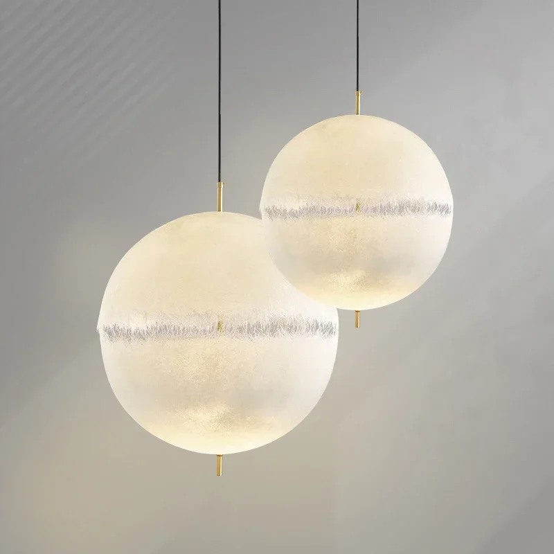 Plafonnier Suspendu au Design Créatif en Forme de Lune, Luminaire Décoratif d'Nik, Idéal pour un Salon, une Chambre à Coucher ou un Restaurant