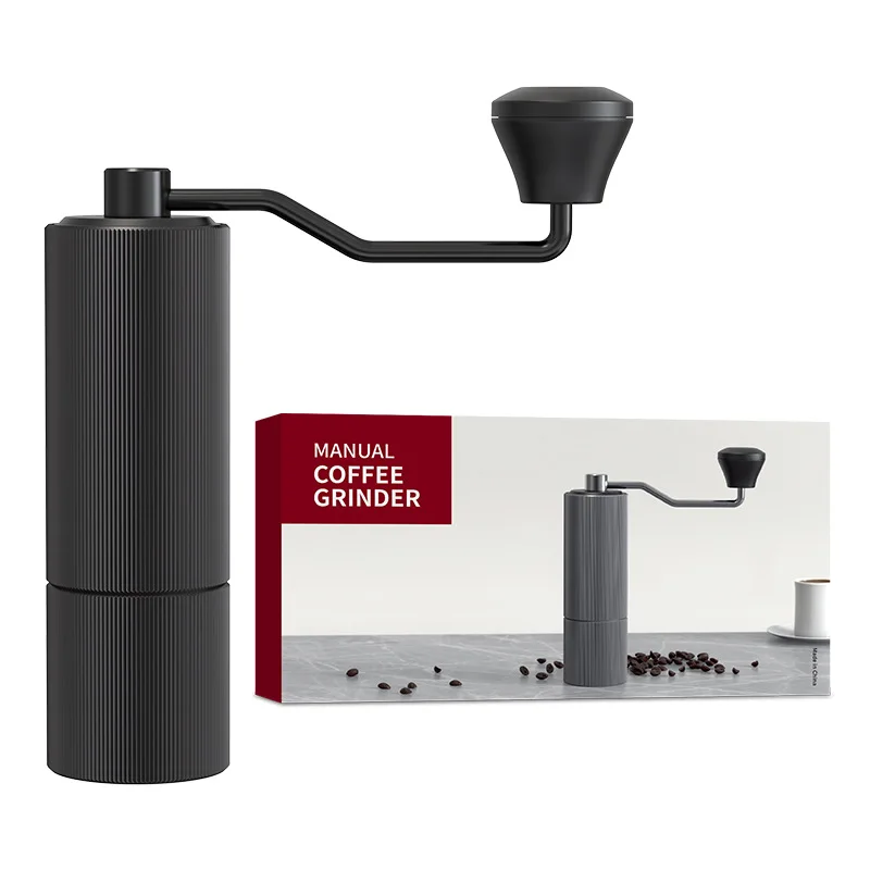 Steel Manual Coffee Bean Grinder Hand-Cranked Metal Espresso Maker