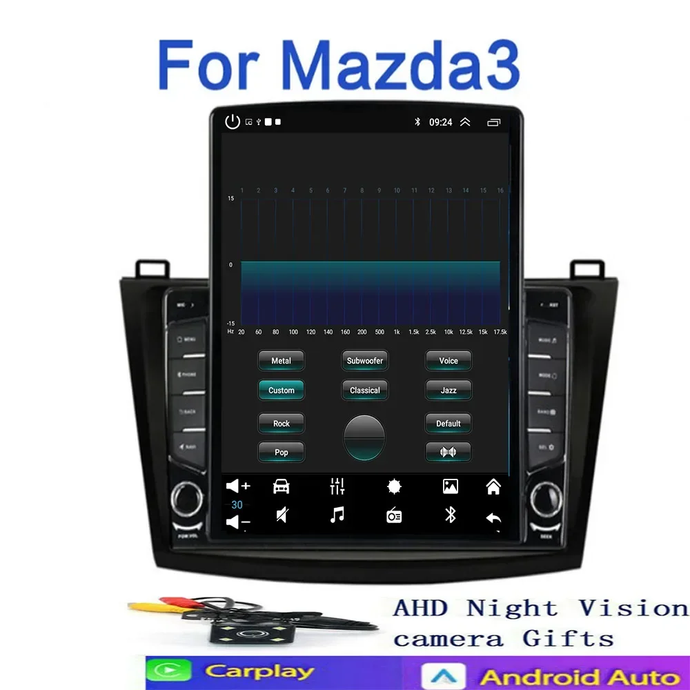8 + 128G راديو السيارة ثماني النواة لمازدا 3 2010 2011 2012 2013 Carplay 5G مشغل فيديو الوسائط المتعددة GPS 2din Autoradio أندرويد السيارات BT