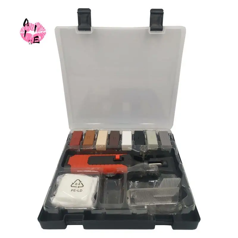 A11E-Tile Floor Repair Kit Laminate Repairing Kit Wax System Worktop Sturdy Casing Chips Scratches Mending Floor Repair Suit